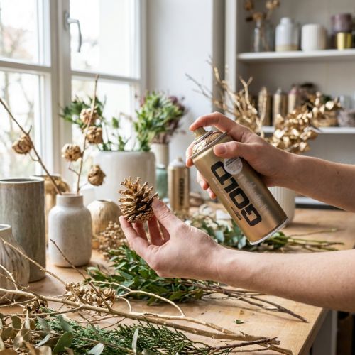 gjenstander Spraymaling med kobberkromeffekt for kreative prosjekter Montana-bokser 400 ml