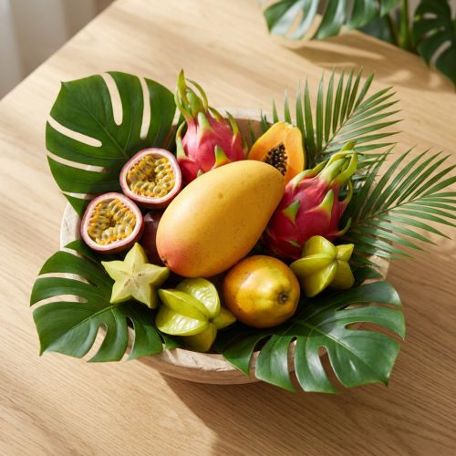 Kunstig mango som en eksotisk