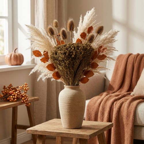 Tørkede blomster Broom Bloom Olivengrønn 160g 48cm | Floristik24.no