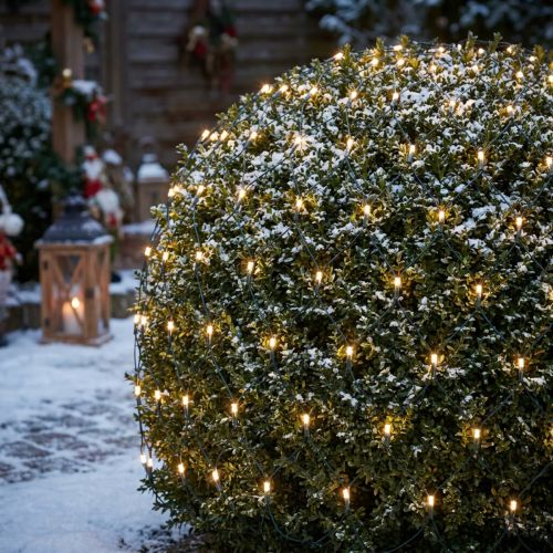 LED-lysnett 384 varmhvit 3m x 3m for utendørs bruk | Floristik24.no