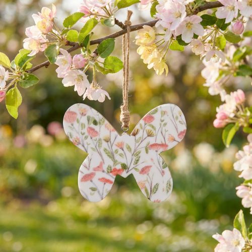 Deco sommerfugl tre deco anheng mønster 15x12x2cm | Floristik24.no