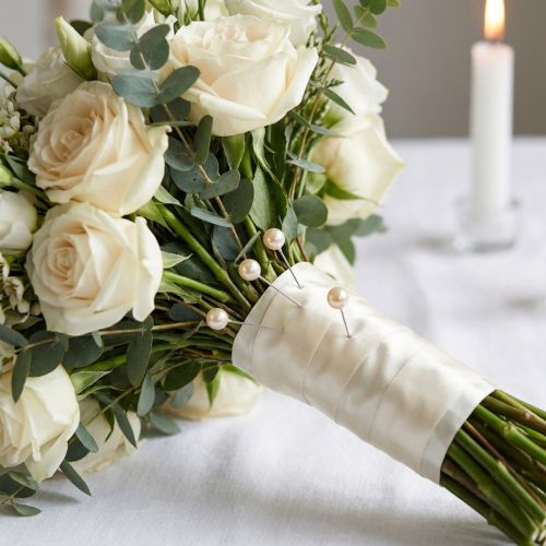 Perlehodepinner champagne Ø8mm L65mm 55 stk | Floristik24.no