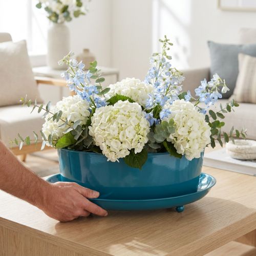 Metallskål, elegant og funksjonell dekorasjon for oppholdsrom, 28 cm | Floristik24.no