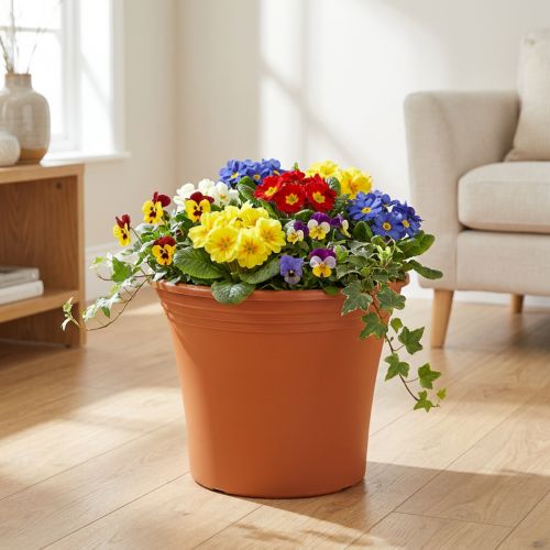 Potte “Irys” plast terrakotta Ø38cm H31cm 1 stk | Floristik24.no