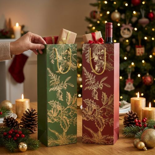 gjenstander Julegaveposer Juleposer misteltein 12×36cm 2stk