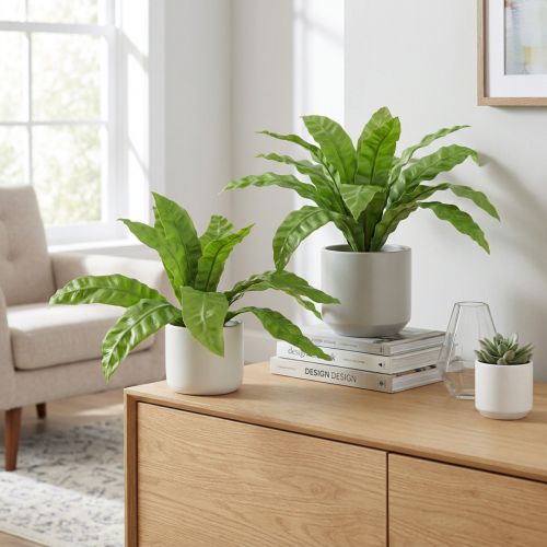 Nest bregne kunstige planter i