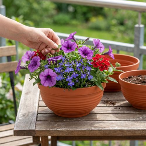 gjenstander R-skål plast terrakotta Ø19 cm, 10 stk.