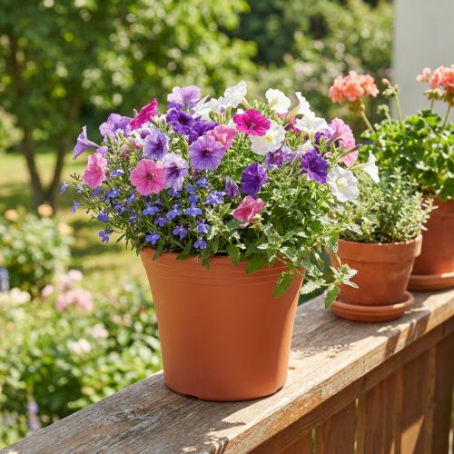 Potte «Irys» plast terrakotta Ø17cm H14cm 1 stk | Floristik24.no
