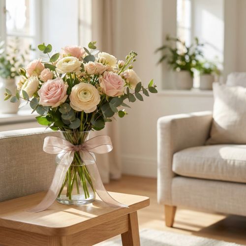 gjenstander Organza bånd gavebånd beige bånd vevd kant taupe 6mm 50m