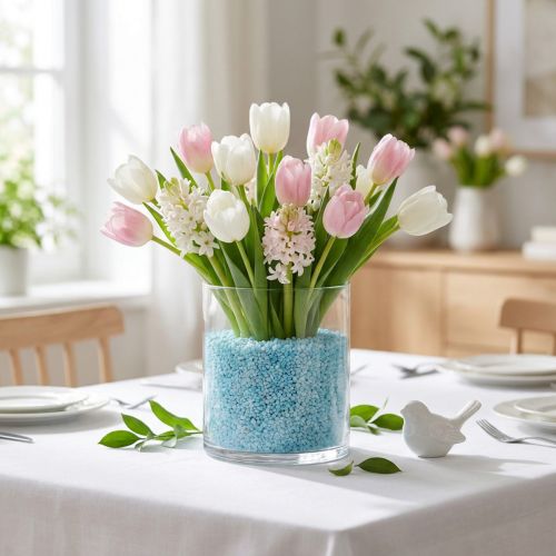 Dekorgranulat lyseblå dekorative steiner 2mm - 3mm 2kg | Floristik24.no