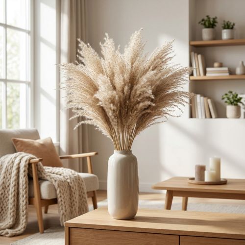 Tørt gress Miscanthus 55-75cm fjærgress natur 100 stk | Floristik24.no