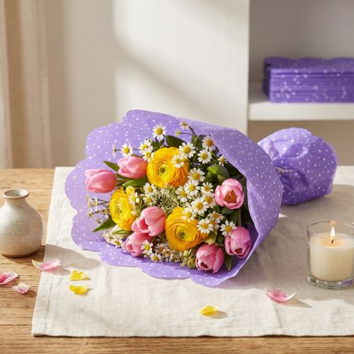 Rondella mansjetter Ø38cm lilla 50stk | Floristik24.no