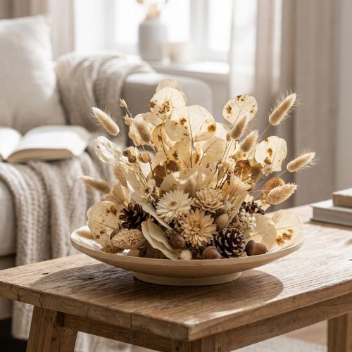 Tørkede blader dekorasjon Moneta tørr blomsterkrem 100g | Floristik24.no