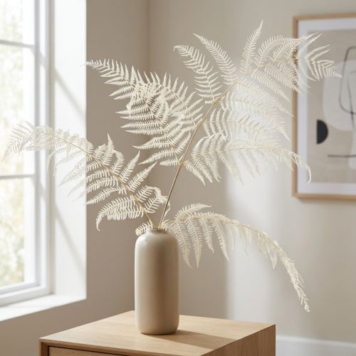 gjenstander Tørket bregnedekor bleket bragnebregne H75cm 10 stk