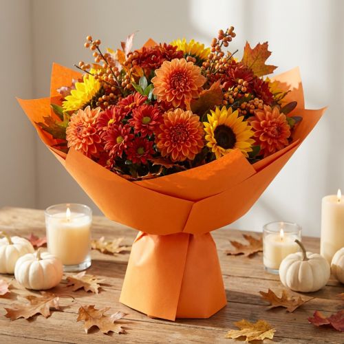 Mansjettpapir 37,5 cm 100 m oransje | Floristik24.no