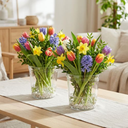 gjenstander Urtepotteglass klar konisk Ø12cm H12,5cm 2stk