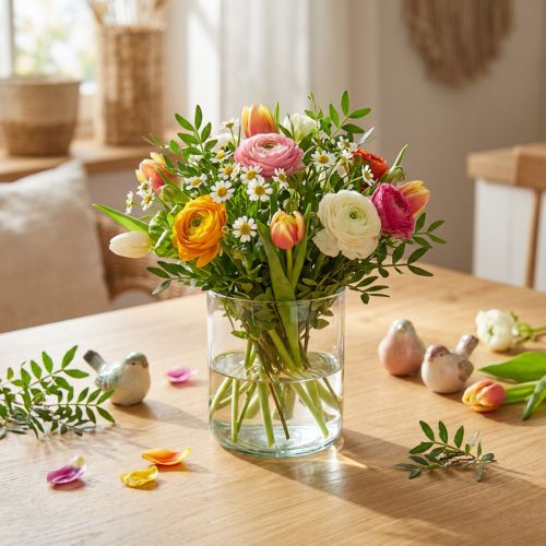 Glassvase, blomstervase,