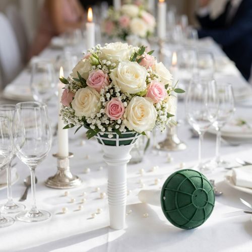Blomsterskum brudebukettholder Ø8cm 6 stk | Floristik24.no