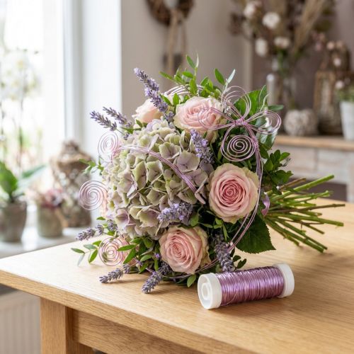 Deco wire Ø0,30mm 30g/50m lavendel | Floristik24.no