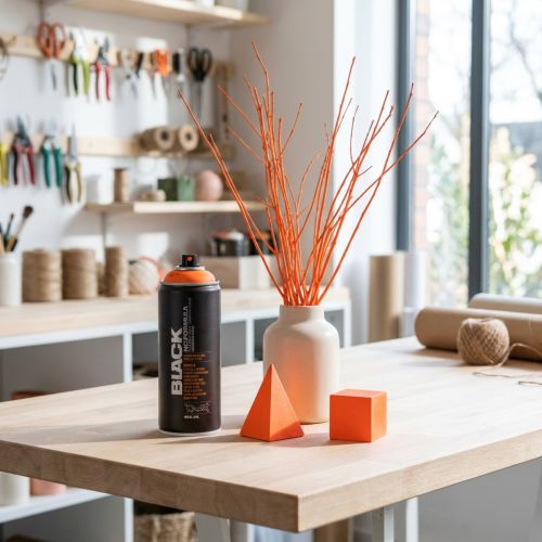 gjenstander Spraymaling spray fluorescerende farge oransje neon graffiti 400ml