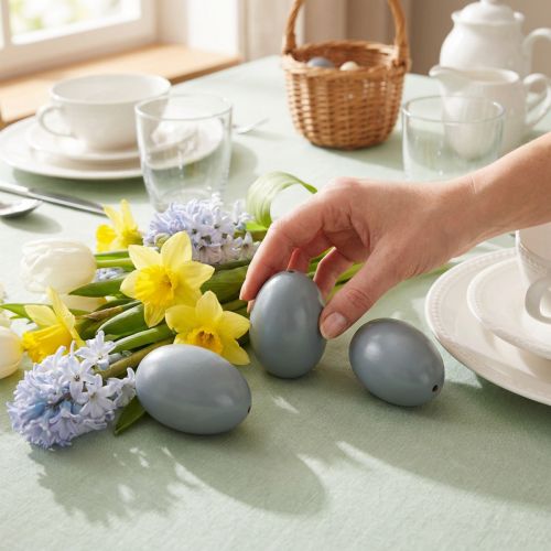 gjenstander Gåseegg Grå Blåste Egg Påskedekorasjon Pakke med 10