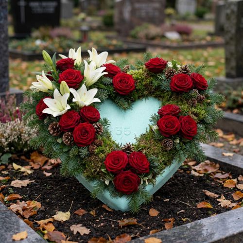 gjenstander Styrofoam hjerte 35cm 2stk