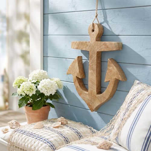 Hengende Anker Mango Tre Nautical Hanger Natural H24,5cm | Floristik24.no