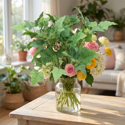 Bukett av eføy kunstig tilbehør bindende grønn kunstig plante H50cm | Floristik24.no