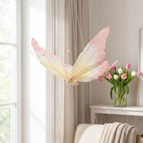 gjenstander Flytende sommerfugl - Lett hengende sommerfuglfigur for rom, 70 cm, 1 stk.