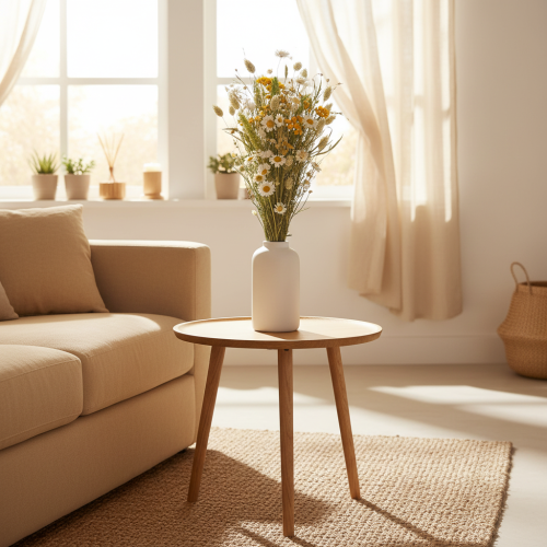 gjenstander Tørket blomsterbukett, elegant tørket blomsterbukett til stue, 50 cm