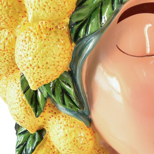 Floristik24 Kvinne byste plantepotte sitron dekorasjon Middelhavet H29cm