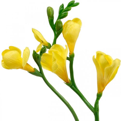 gjenstander Fresia, kunstige blomster, fresia i bunt gul L64cm 6stk