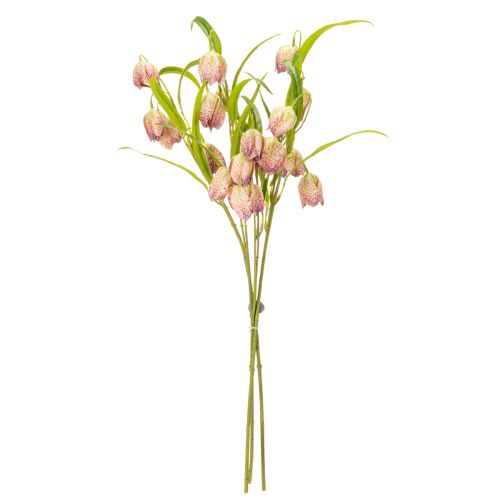 gjenstander Kunstig fritillariablomst, delikat dekorasjon for oppholdsrom, 60 cm, 3 stk.