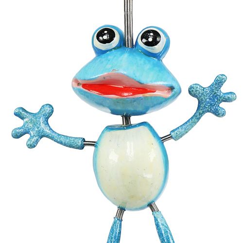 gjenstander Agil frosk med vårhenger 13cm blå