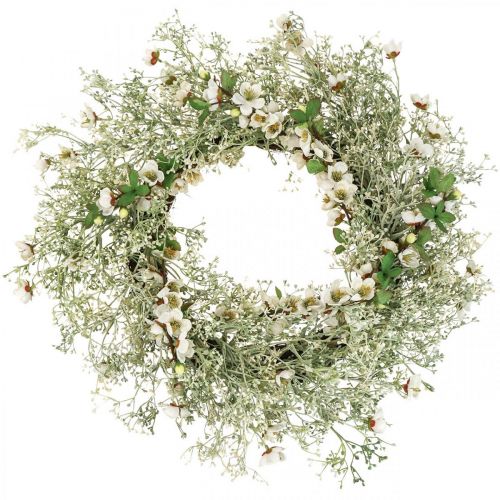 Floristik24 Vårkrans kirsebærblomster gypsophila krans kunstig Ø50cm