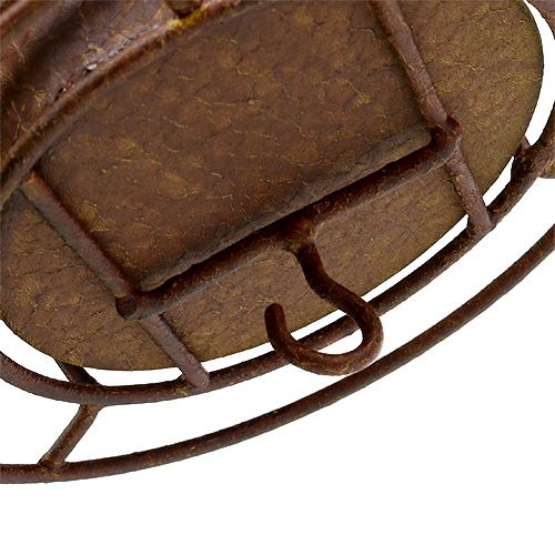 Floristik24 Fuglemater til å henge rødt, rist Ø16cm H40cm