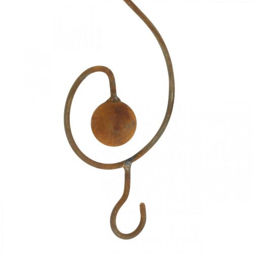 Floristik24 Dekorativ fugl laget av metall, mathenger, hagedekor rustfritt stål L38cm