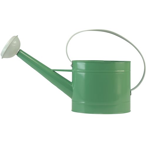 gjenstander Dekorativ vannkanne lysegrønn metallkasse 52,5×15×30cm