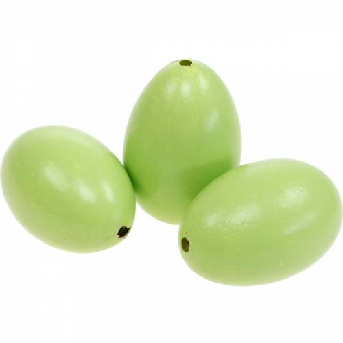 Floristik24 Gåseegg pastellgrønt blåst egg Påskepynt 12 stk