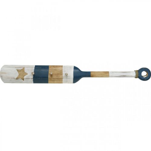 Floristik24 Garderobe Veggdekor Padle Maritime Deco Tre Mørkeblå 1m