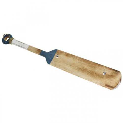 Floristik24 Garderobe Veggdekor Padle Maritime Deco Tre Mørkeblå 1m