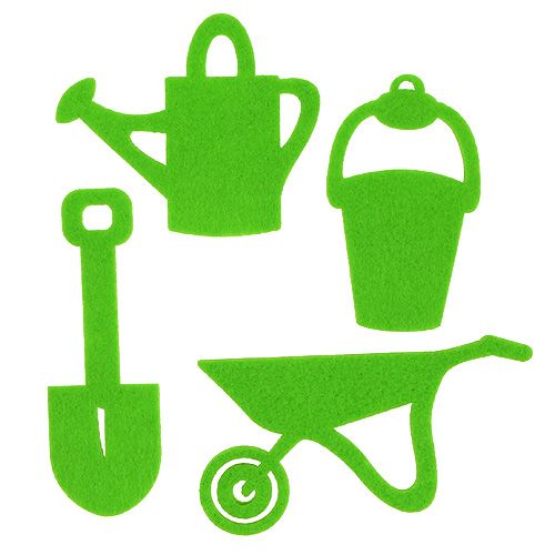 Floristik24 Hageredskap filt grønn 24 stk