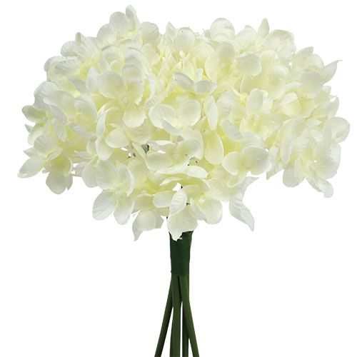 Floristik24 Hortensia gjeng kunstige blomster hvit L27cm