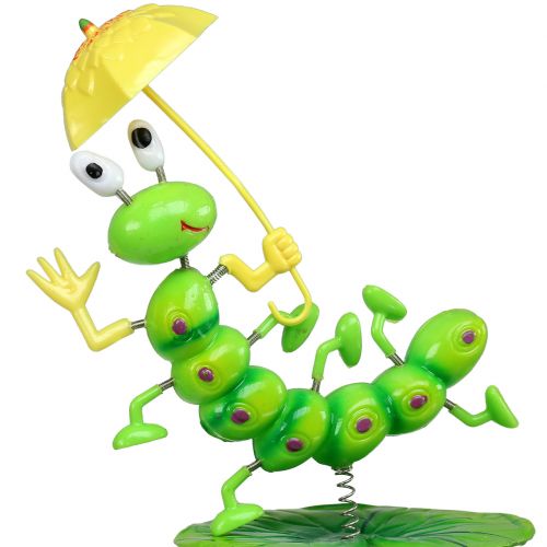 Floristik24 Hageplugg larve med paraply på stang 74cm