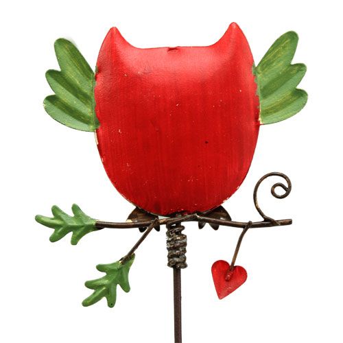 Floristik24 Hageplugg metallugle assortert 57cm 2stk