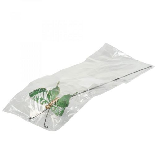 Floristik24 Garden Stake Metall Sommerfugl Grønt Gull 12x10/46cm