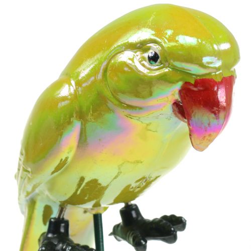 gjenstander Hageplugg papegøye gul 16cm