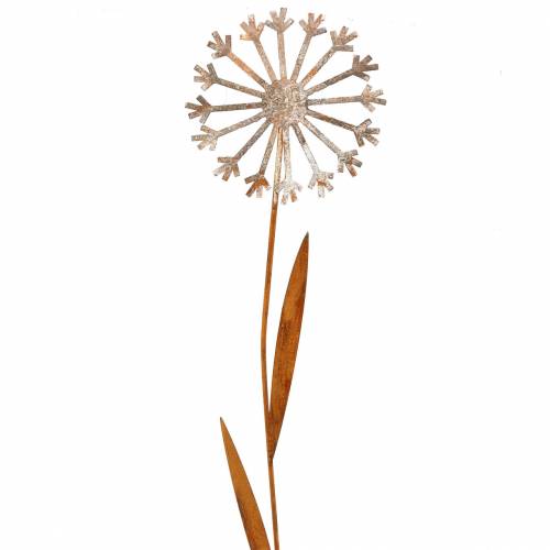 Hageplugg løvetann patina metall Ø18 H88cm