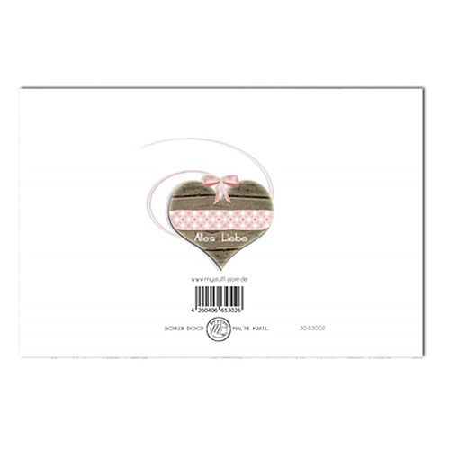 Floristik24 Bursdagskort "Alles Liebe" 6stk