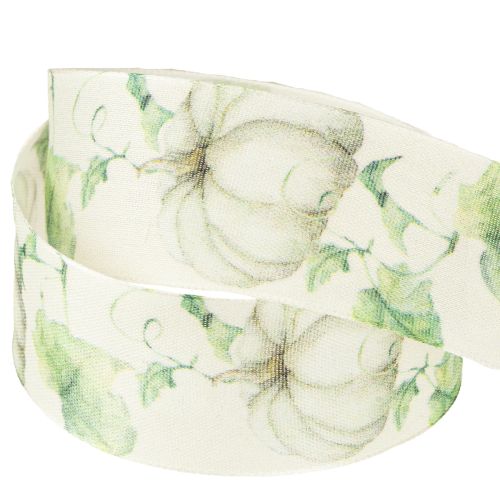 gjenstander Gavebånd gresskarbånd høstgrønt 40mm 15m